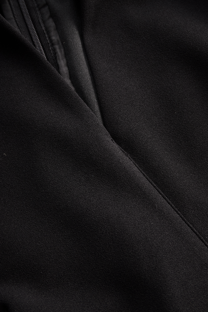 CATHERINE | REFINED BLACK BELTED DRESS