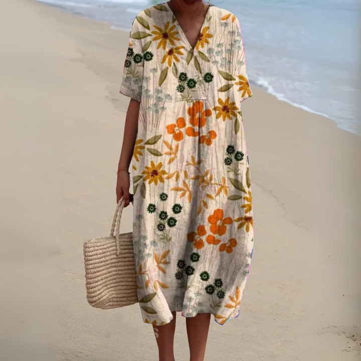 Amelia - Robe Fleurie Élégante