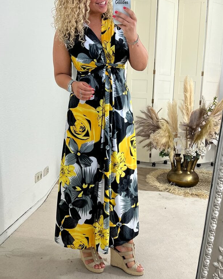 Sacha - Élégante Robe Maxi Été