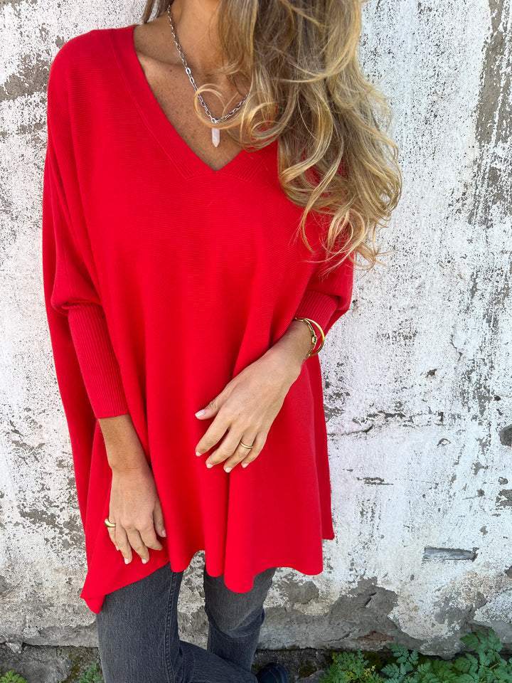 TRICIA | COMFORTABLE V-NECK LONG SLEEVE SWEATER