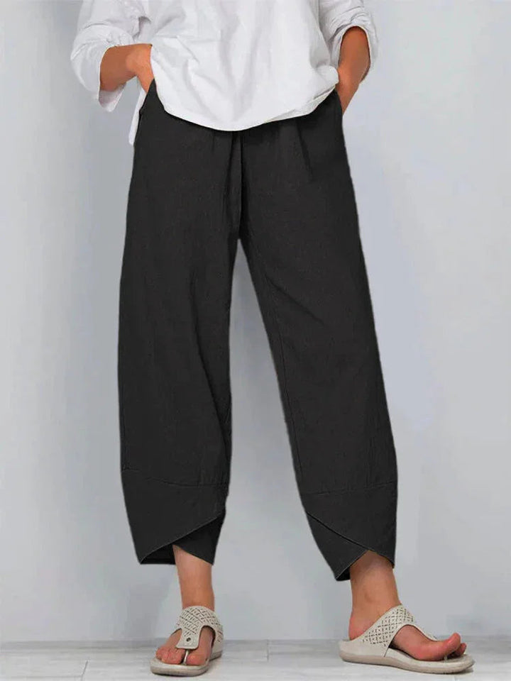 Giulia | Wide-Leg Linen & Cotton Pants