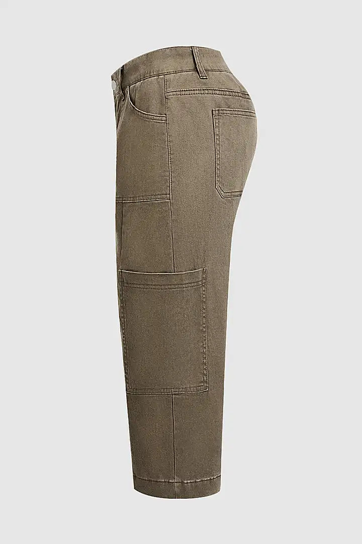 Dawn | Casual Cargo Capri Pants