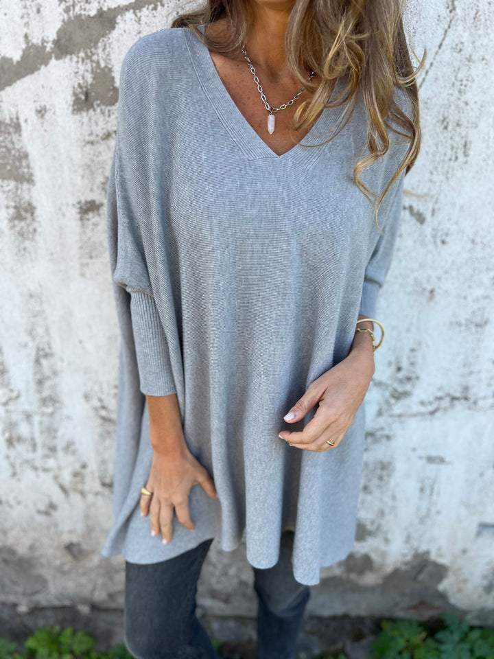TRICIA | COMFORTABLE V-NECK LONG SLEEVE SWEATER