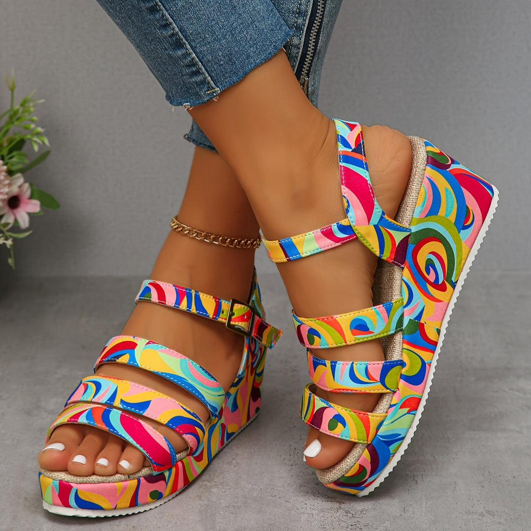 Pamela | Platform sandals with ankle strap