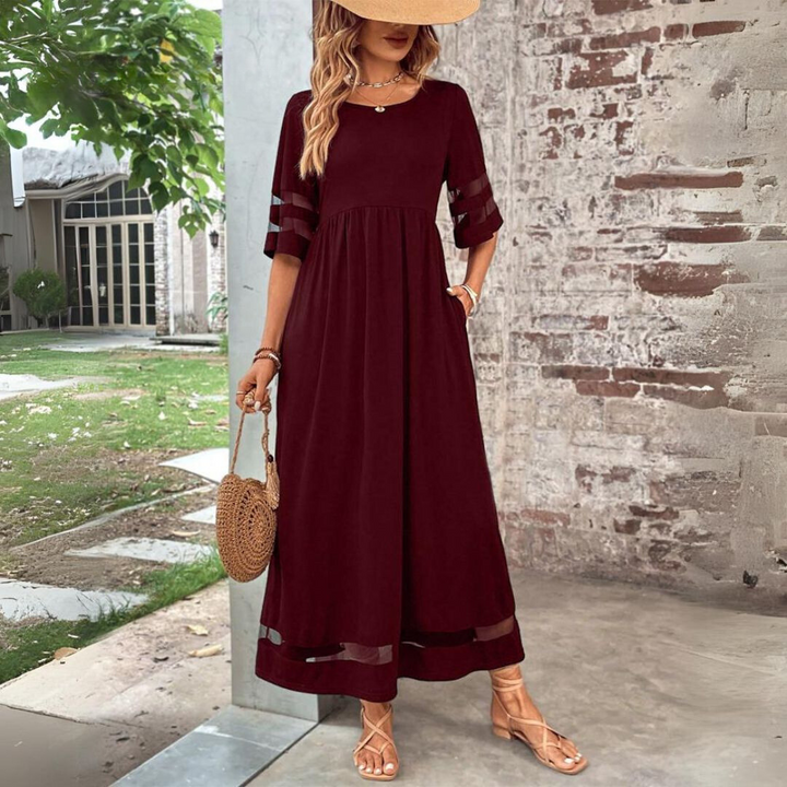 Aubrée – Robe midi flatteuse