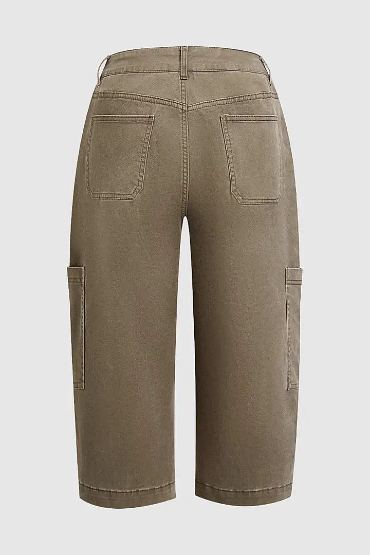 Dawn | Casual Cargo Capri Pants