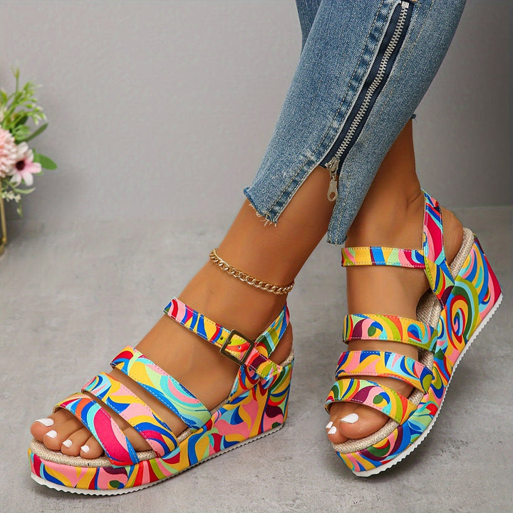 Pamela | Platform sandals with ankle strap