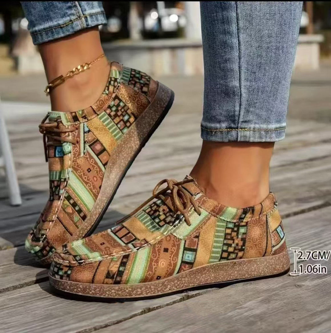 Patience | Colorful Retro Shoes