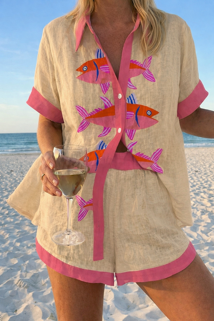 Elara | Printed Summer Two-Piece Set