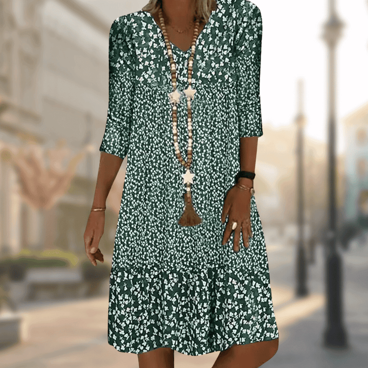 PAMELA | ELEGANT DRESS WITH PRINT