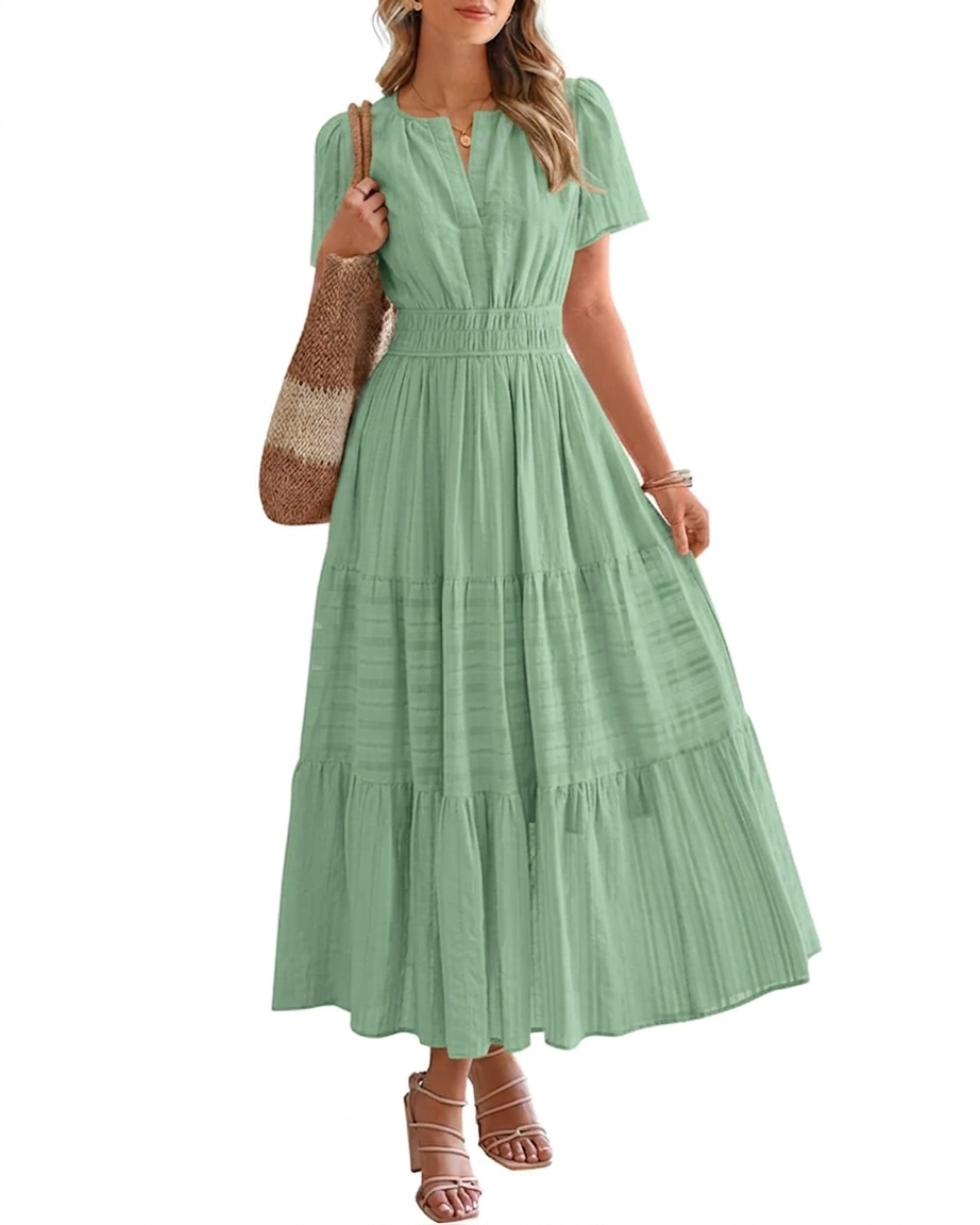 Elara - Robe Maxi Bohème Élégante