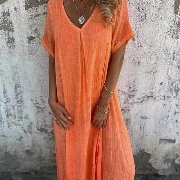 Amy™ | Loose V-neck Dress