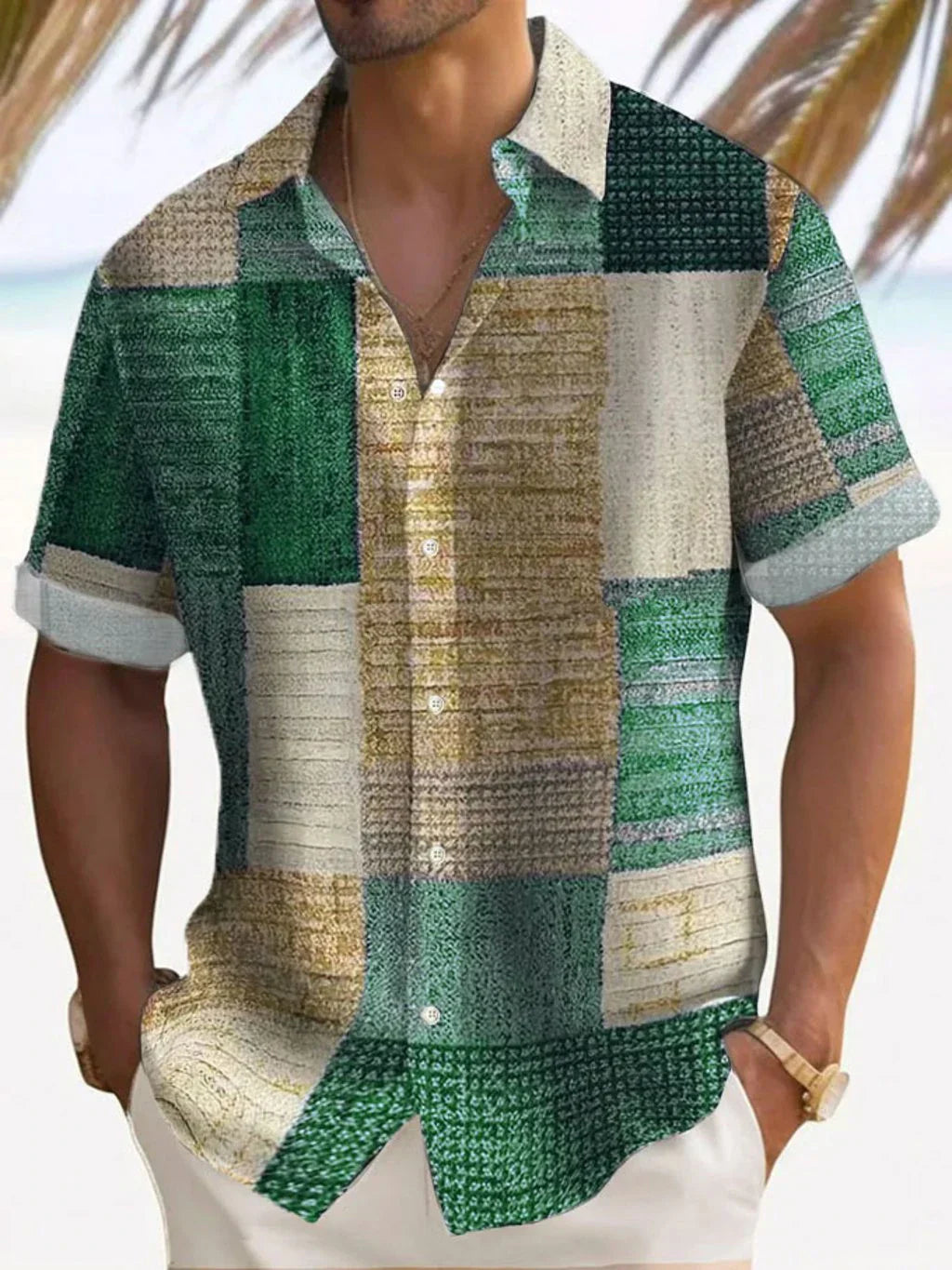 Luca | Patchwork Summer Casual Shirt