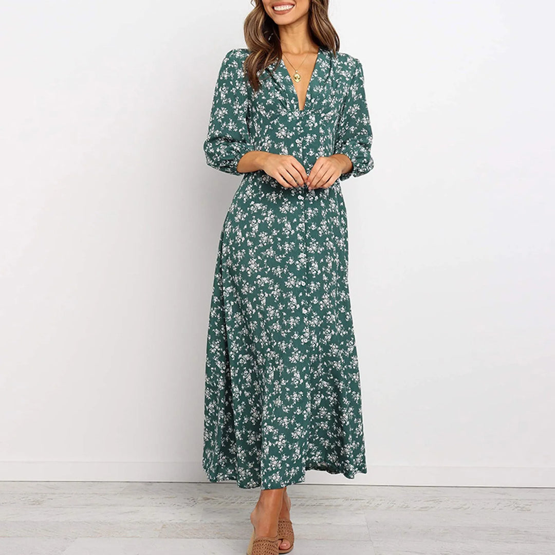 Jane - Élégante Robe Fleurie