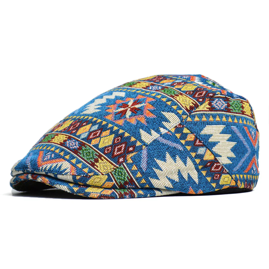 Ronald | Vintage Print Flat Cap