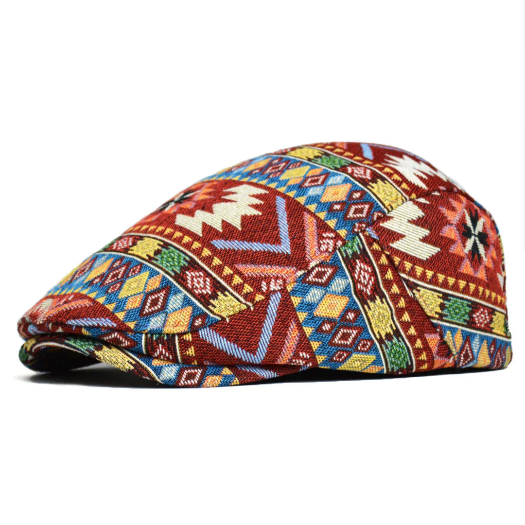 Ronald | Vintage Print Flat Cap