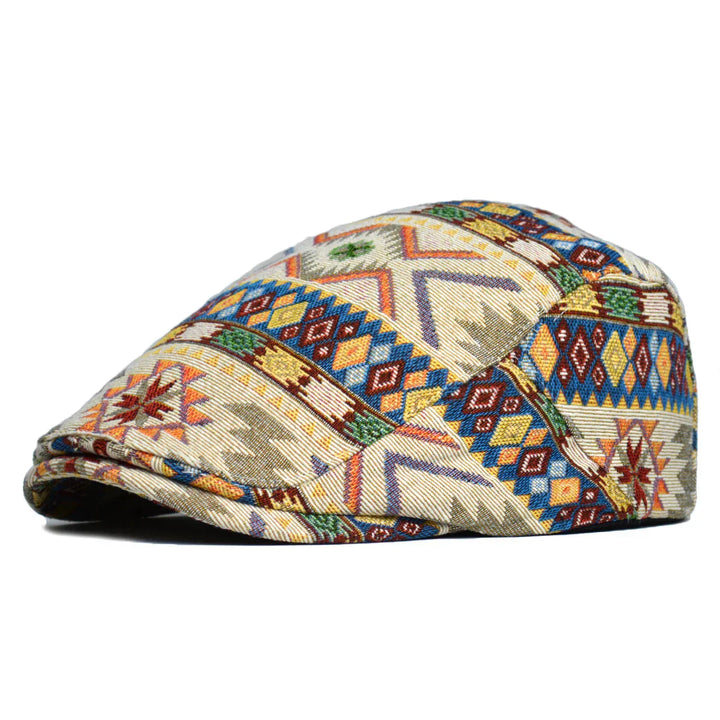 Ronald | Vintage Print Flat Cap