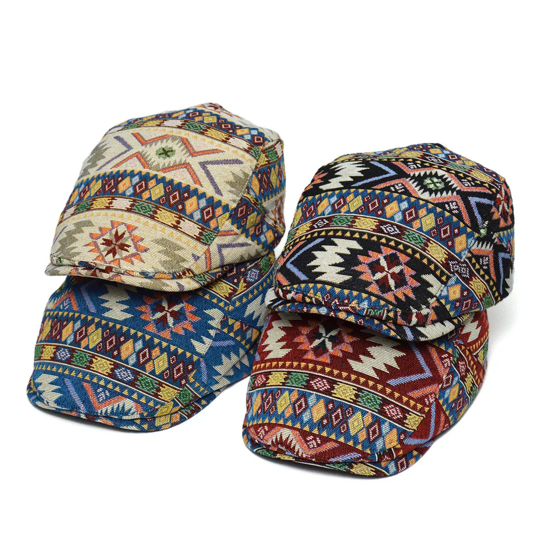 Ronald | Vintage Print Flat Cap