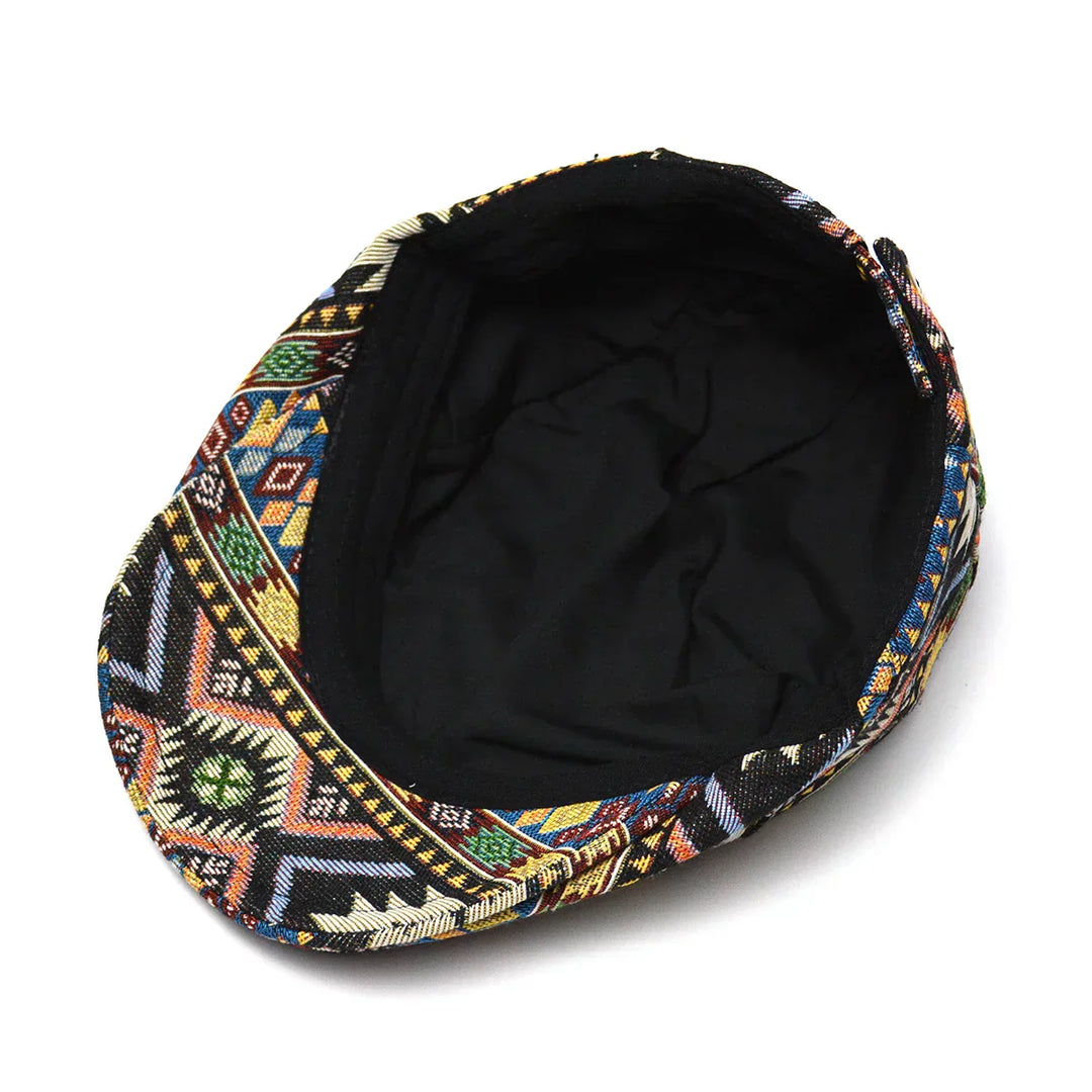 Ronald | Vintage Print Flat Cap