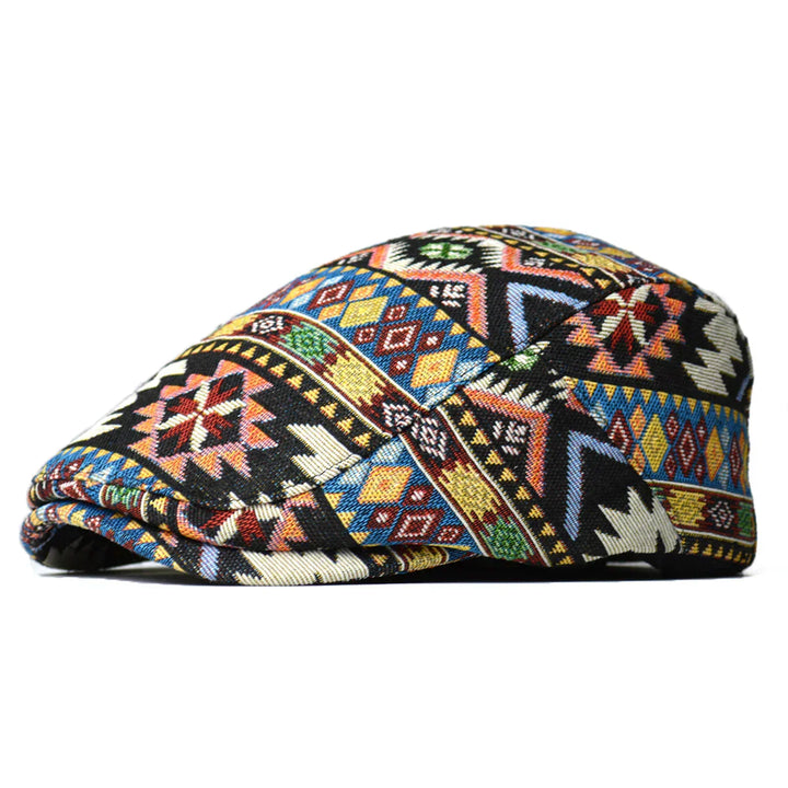 Ronald | Vintage Print Flat Cap