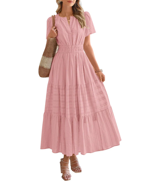 Elara - Robe Maxi Bohème Élégante