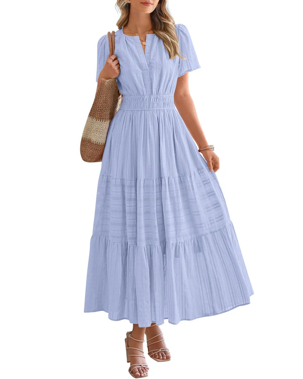 Elara - Robe Maxi Bohème Élégante