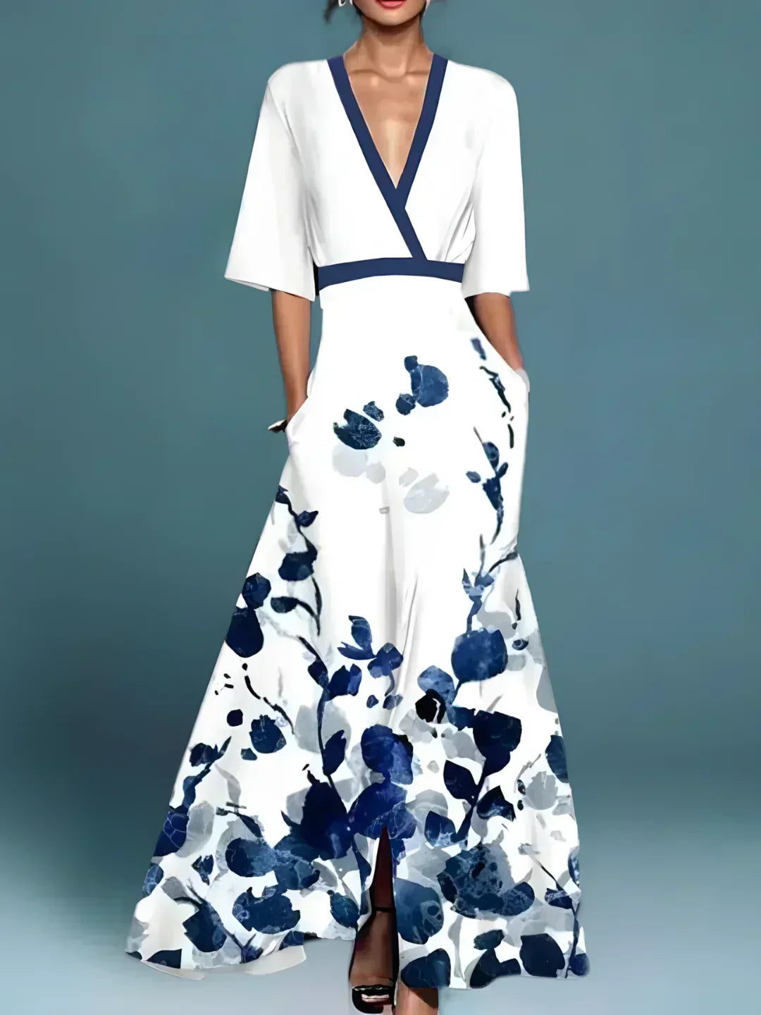 LAURE | ELEGANT FLORAL DRESS
