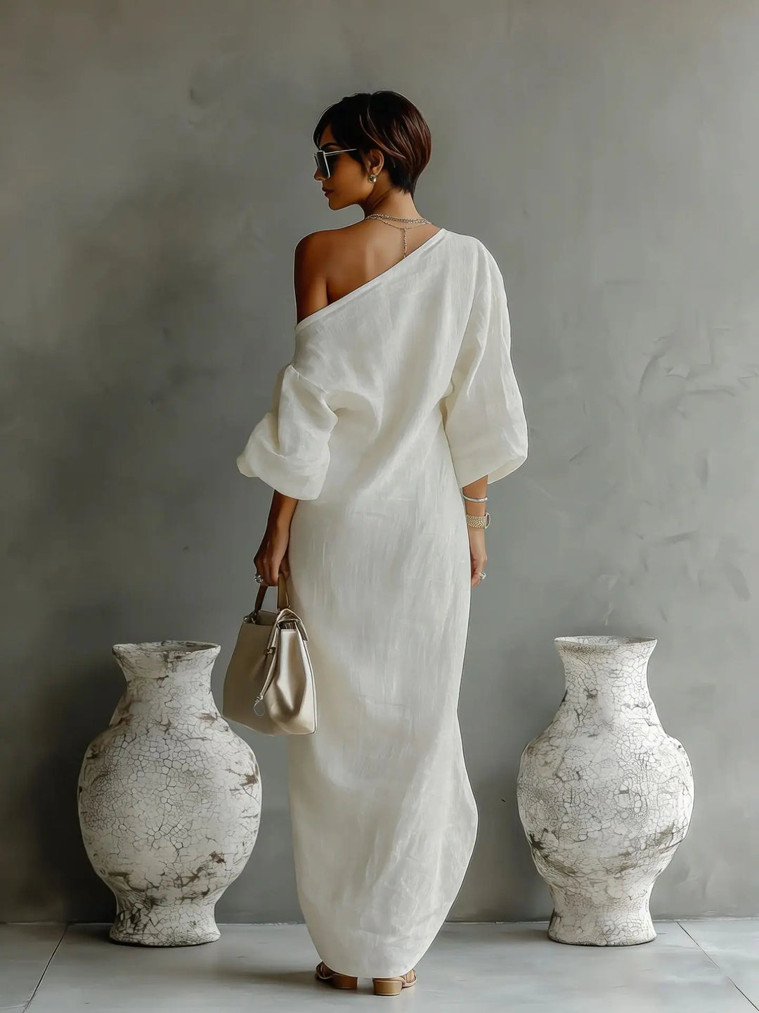 Anastasia | Women's One Shoulder Maxi Dress