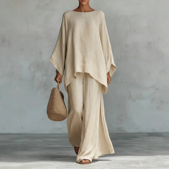 Beatrice | Women's Oversized Round Neck Wide Leg Set
