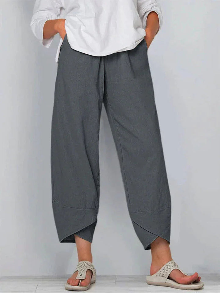 Giulia | Wide-Leg Linen & Cotton Pants