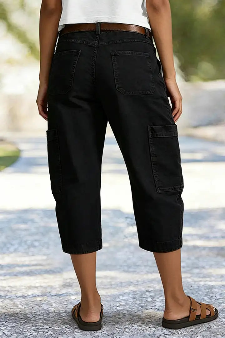Dawn | Casual Cargo Capri Pants