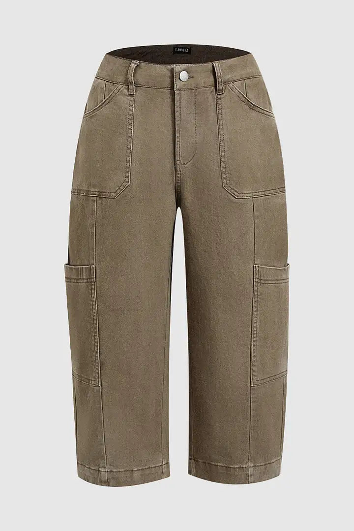 Dawn | Casual Cargo Capri Pants