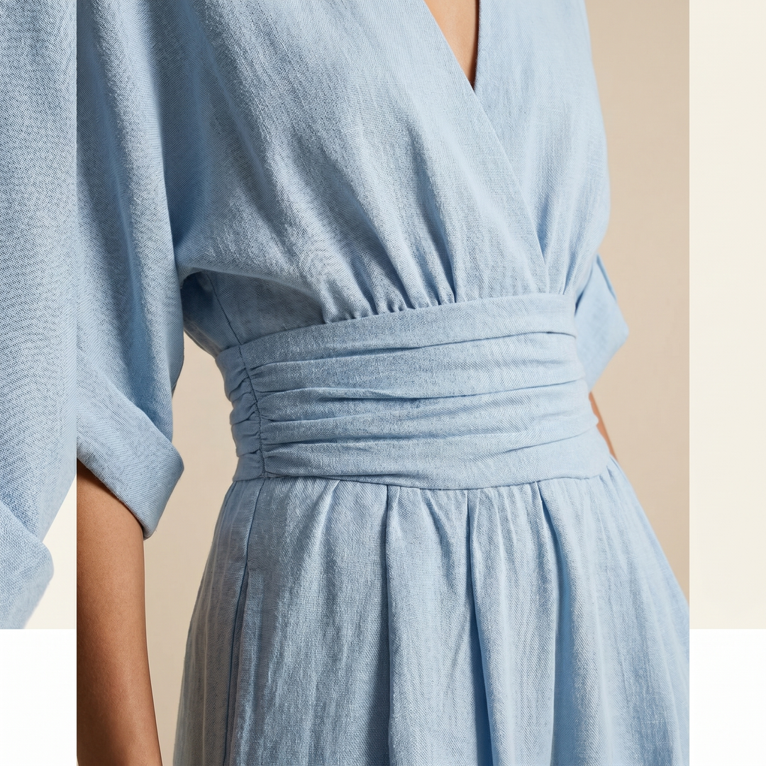Madeline | V-Neck High-Waist Jumpsuit