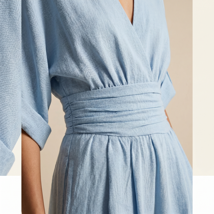 Madeline | V-Neck High-Waist Jumpsuit