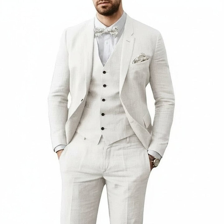 Mason | Men's 3-Piece Linen Suit Tailored Fit Wedding