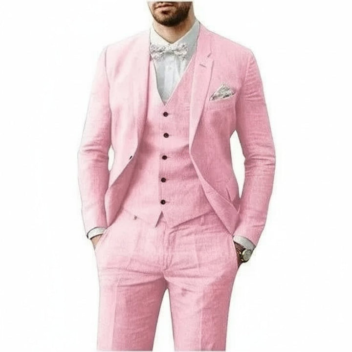 Mason | Men's 3-Piece Linen Suit Tailored Fit Wedding