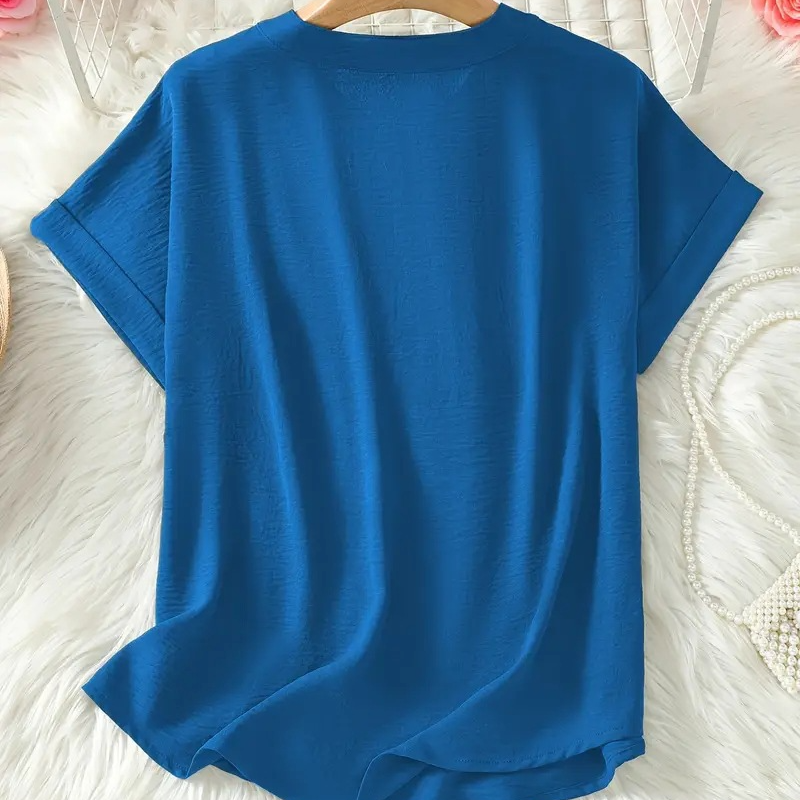 Zorina | Stylish Mid Sleeve V-Neck Blouse